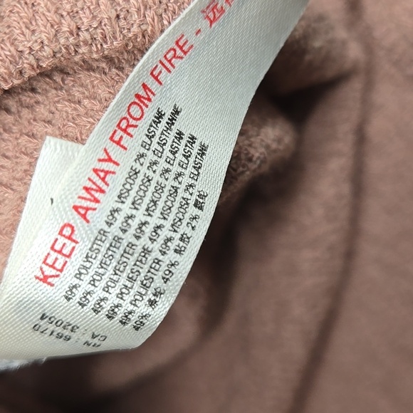 Free People Beach Cutout Long Sleeve Crop Top S - Picture 7 of 7